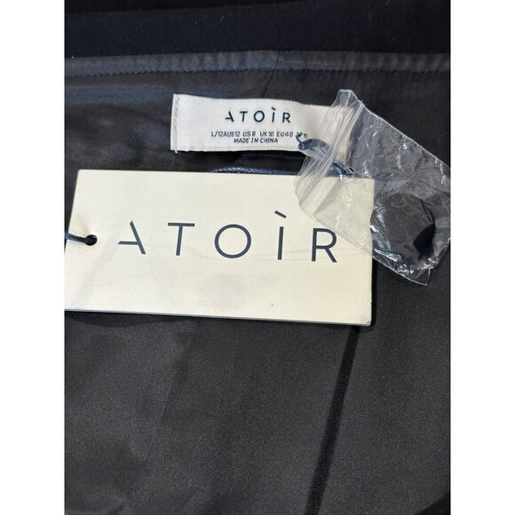 Atoir The Gisele Blazer Dress in Black Large New Womens Jacket Mini Cocktail - Picture 9 of 15